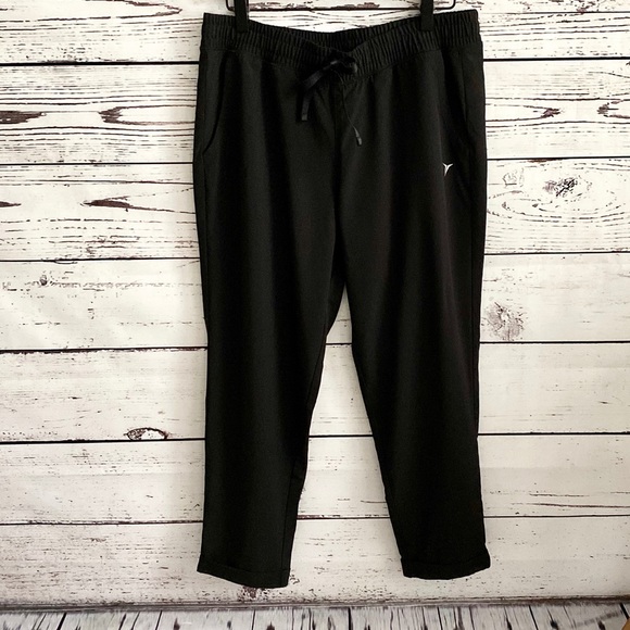 Old Navy Pants - Old Navy Active Go-Dry Cuffed Joggers Black SZ M